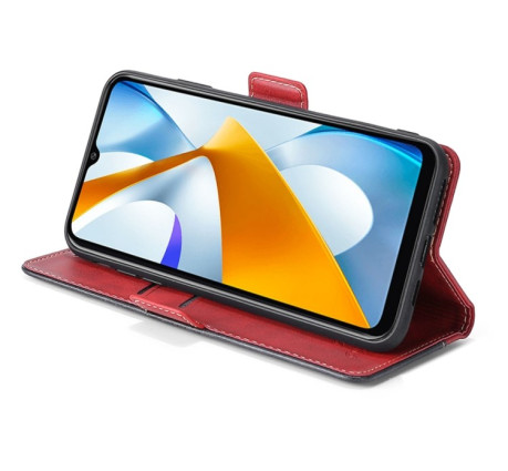 Чехол-книжка Contrast Color для Samsung Galaxy M13 - красный