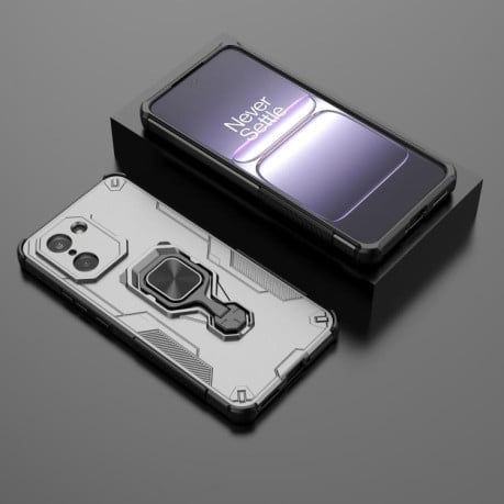 Протиударний чохол Metal Kickstand TPU Hybrid PC на OnePlus Ace 5 Racing / Nord CE5 - сірий