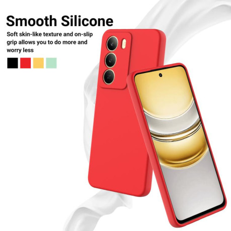 Силіконовий чохол Solid Color Liquid Silicone на Realme C75 5G / C73 5G - червоний