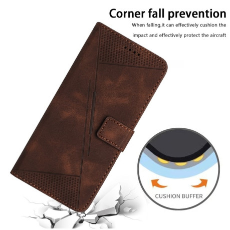 Чехол-книжка Dream Triangle Leather на Infinix Hot 50 4G - коричневый