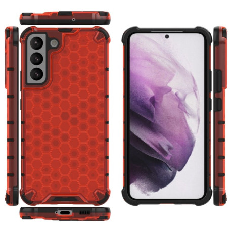 Протиударний чохол Honeycomb with Neck Lanyard для Samsung Galaxy S22 Plus 5G - червоний