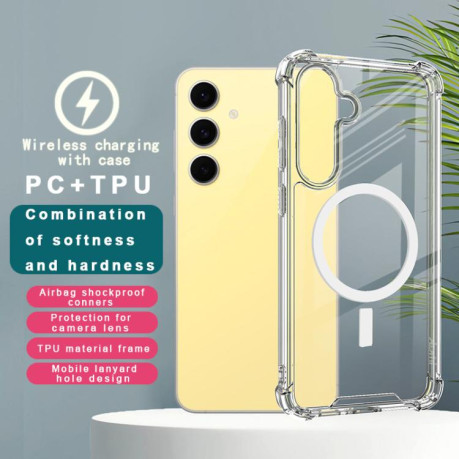Протиударний чохол IMAK Space Shield PC+TPU Airbag для Samsung Galaxy S25+ 5G - прозорий