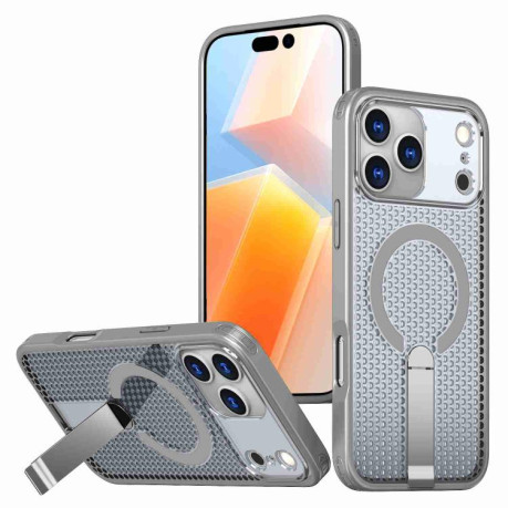 Чохол kalebol Honeycomb Cooling з MagSafe та підставкою на iPhone 17 Pro - сірий