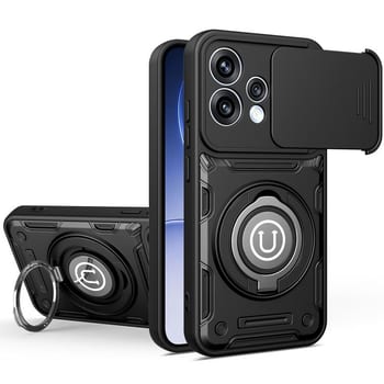 Ударостійкий чохол Camera Sliding на OPPO Reno15 Pro 5G Global — чорний