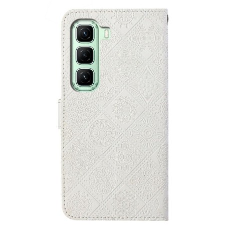 Чехол-книжка Ethnic Style для Infinix Hot 50 4G - белый