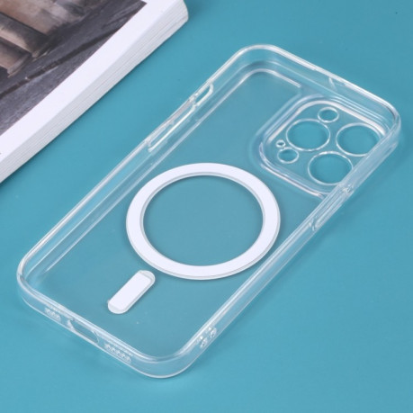 Противоударный чехол Classic Electroplating (Magsafe) для iPhone 14 Pro Max - прозрачный