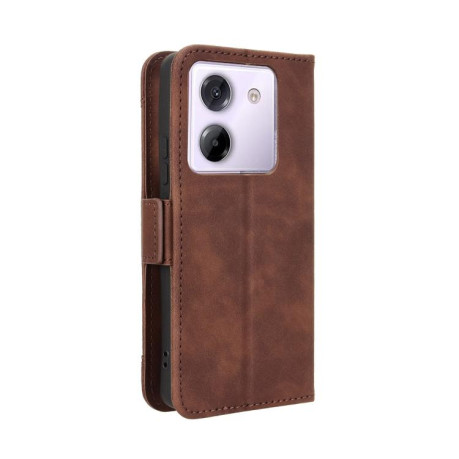 Чохол-книжка Skin Feel Calf на Xiaomi Poco M7 Pro 5G - коричневий