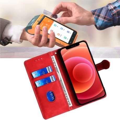 Чохол-книжка Skin Feel Magnetic Buckle для Realme 12 5G - червоний
