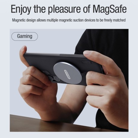 Противоударный чехол NILLKIN Frosted Shield Pro Magnetic Magsafe для Samsung Galaxy S24 Ultra 5G - черный
