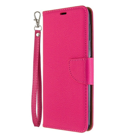 Чохол-книжка Texture Single на Samsung Galaxy A21-рожево-червоний