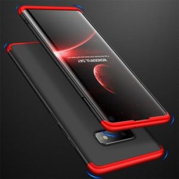 Противоударный чехол GKK Three Stage Splicing Full Coverage на Samsung Galaxy S10 E- черно-красный