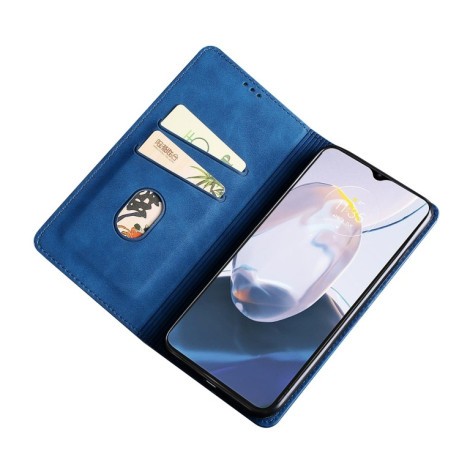Чехол-книжка Retro Skin Feel Business Magnetic на Samsung Galaxy A04 - синий