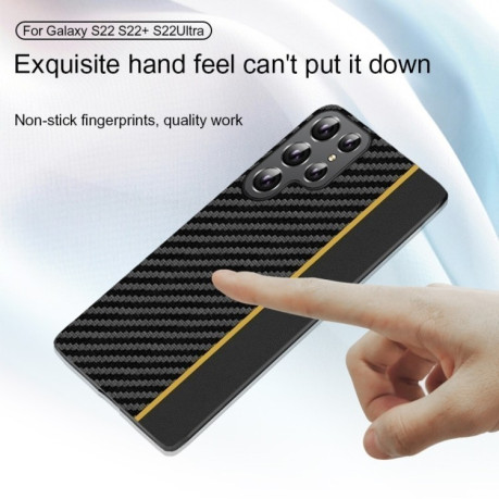 Протиударний чохол Carbon Fiber Splicing для Samsung Galaxy S25+ 5G - червоний