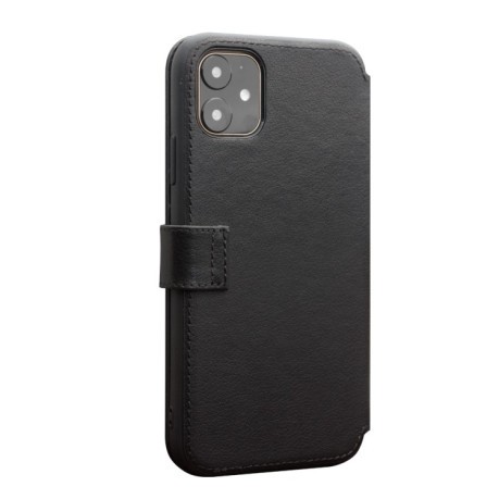 Шкіряний чохол QIALINO Wallet Case для iPhone 11 - чорний
