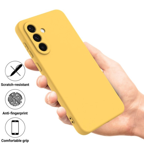 Силіконовий чохол Solid Color Liquid Silicone  для Samsung Galaxy A26 5G - жовтий