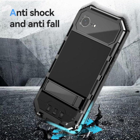 Противоударный чехол R-JUST Life Waterproof для iPhone 16e - черный