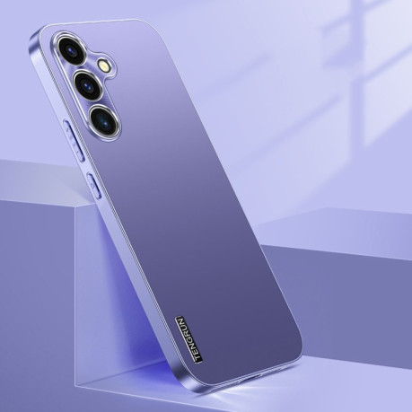 Противоударный чехол Streamer Series Micro Frosted Metal Paint PC для Samsung Galaxy S25 5G - фиолетовый