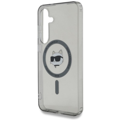 Оригінальний чохол Karl Lagerfeld Button Choupette Head Printed Logo MagSafe для Samsung Galaxy S25 Plus - Black