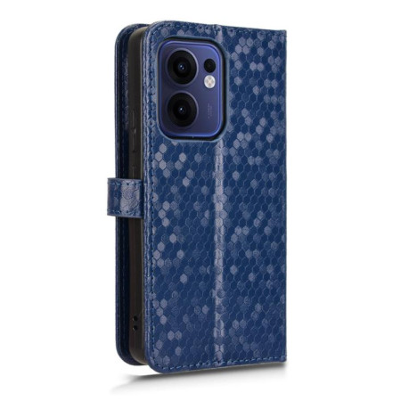 Чехол-книжка Honeycomb Dot для OPPO Reno13 F/Reno13 FS - синий