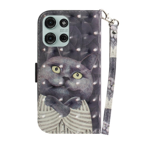 Чохол-книжка 3D Painting для Motorola Moto G75 5G Global - Cat