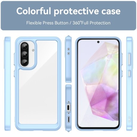 Противоударный чохол Colorful Acrylic Series для Samsung Galaxy A36 5G - синий