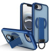 Ударостійкий чохол Skin-Friendly D-Ring Holder Magnetic з магнітним кільцем для iPhone 17e / 16e — синій
