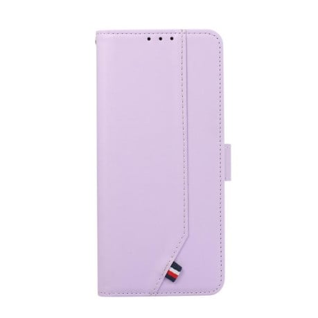 Чехол-книжка ABEEL с фактурой Delicate защитой от сканирования RFID на Samsung Galaxy S25 FE 5G - фиолетовый