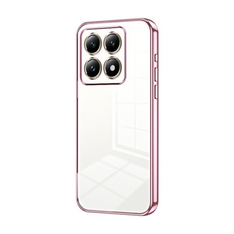 Противоударный чехол Space Fine Hole для  Xiaomi 14T - розовый