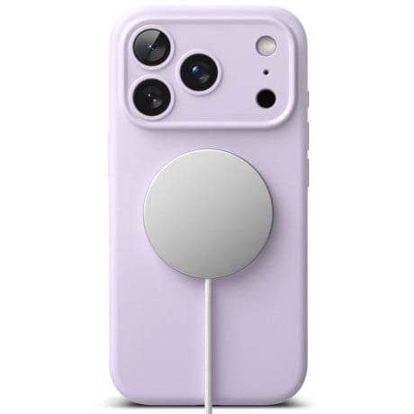 Оригинальный силиконовый чехол Ringke Silicone Magnetic с MagSafe на iPhone 17 Pro - Purple