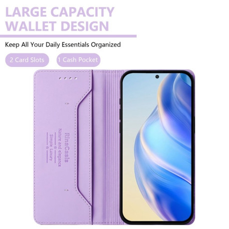 Чехол-книжка Retro Skin Feel Business Magnetic на Realme GT 7 Pro 5G - фиолетовый