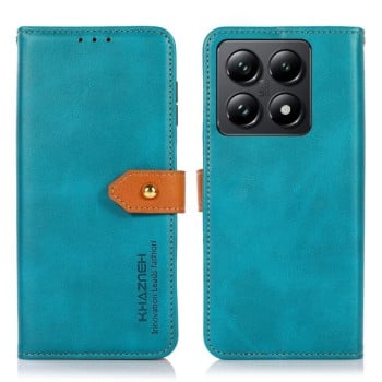 Чохол-книжка KHAZNEH Cowhide Texture на Xiaomi 14T Pro - синій