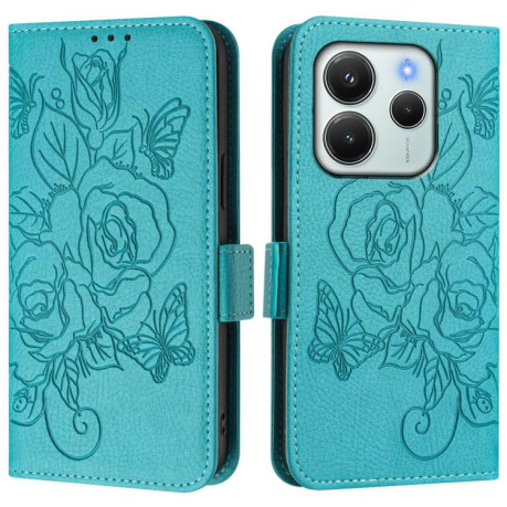Чохол-книжка Magnetic RFID Anti-theft Leather для Xiaomi Redmi Note 14 4G 164.84mm - синій