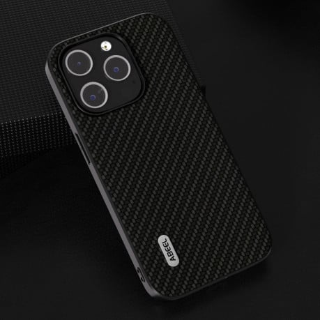 Ударозахисний чохол ABEEL Carbon Fiber на iPhone 15 Pro - чорний