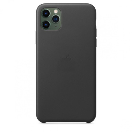 Кожаный Чехол Leather Case Black для iPhone 11 Pro