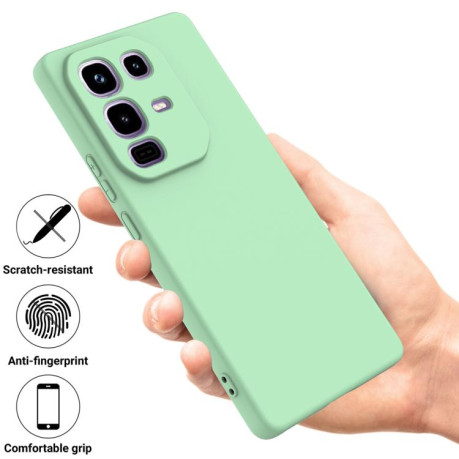 Силиконовый чехол Solid Color Liquid Silicone на Infinix Note 50 4G / 50 Pro 4G - зеленый