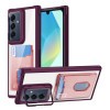 Противоударный чехол Card Bag Holder Acrylic Hybrid для Samsung Galaxy A16 5G - красный