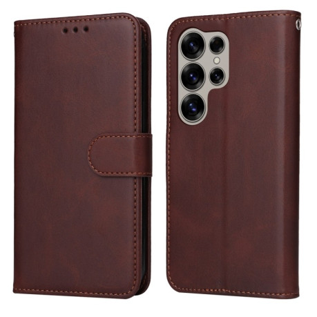 Чехол-книжка Stitching Calf Texture для Samsung Galaxy S25 Ultra 5G - коричневый
