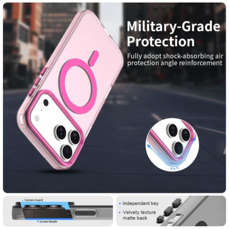 Чехол Candy с Magsafe гибрид на iPhone 17 Pro Max - красный