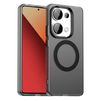 Противоударный чехол MagSafe Holder PC Hybrid для Xiaomi Redmi Note Redmi Note 14S/ 13 Pro 4G / POCO M6 Pro 4G - черный