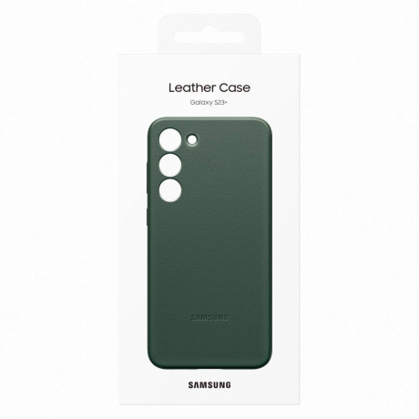 Оригинальный чехол Samsung Leather Cover для Samsung Galaxy S23 Plus - green