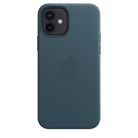 Кожаный Чехол Leather Case Baltic Blue для iPhone 12 | 12 Pro (без MagSafe)