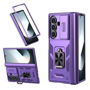 Чехол Sliding Window Hinge на Samsung Galaxy Fold 7 5G - фиолетовый