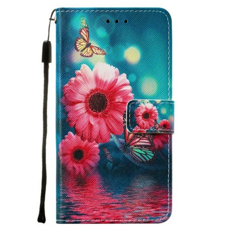 Чехол-книжка Cross Texture Painting на Samsung Galaxy A52/A52s - Chrysanthemum