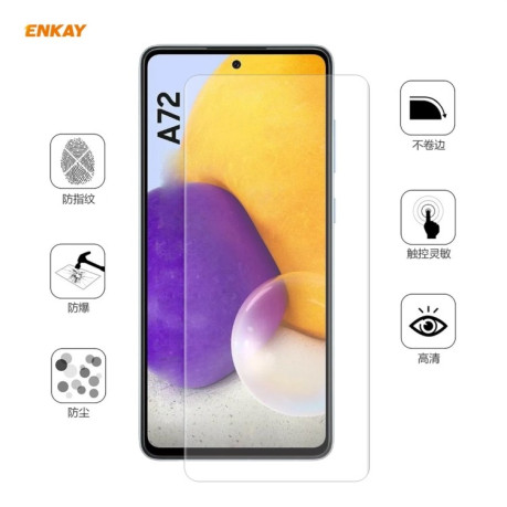 3D защитная пленка ENKAY Hat-Prince 0.1mm на Samsung Galaxy A72 - прозрачный