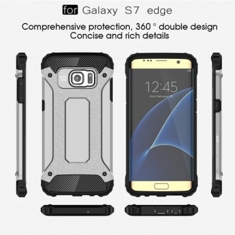Противоударный Чехол Rugged Armor Grey для Samsung Galaxy S7 Edge / G935