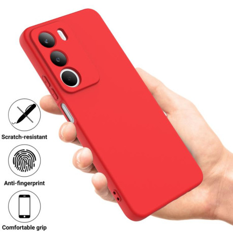 Силіконовий чохол Solid Color Liquid Silicone на Realme C71 4G - червоний