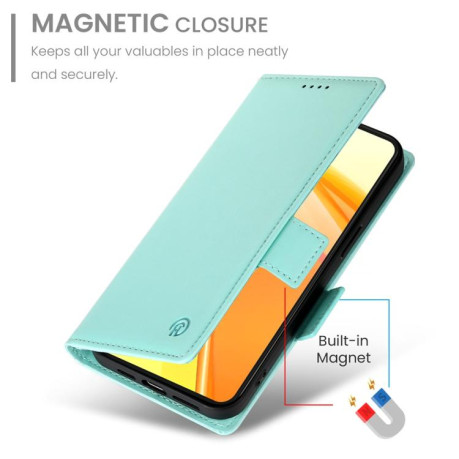Чохол-книжка Side Buckle Magnetic Frosted Leather для OPPO Reno13 F /Reno13 FS 4G/5G - зелений