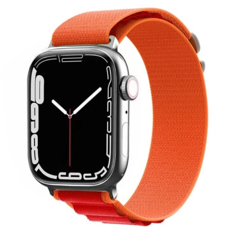 Ремешок Nylon Loop для Apple Watch Series 8/7 41mm/40mm /38mm - оранжево-красный