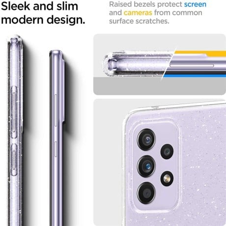 Оригинальный чехол Spigen Liquid Crystal для Samsung Galaxy A52/A52s Glitter Crystal