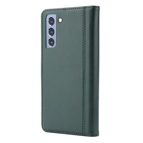 Чехол-книжка Calf Texture Double на Samsung Galaxy S22 5G - зеленый